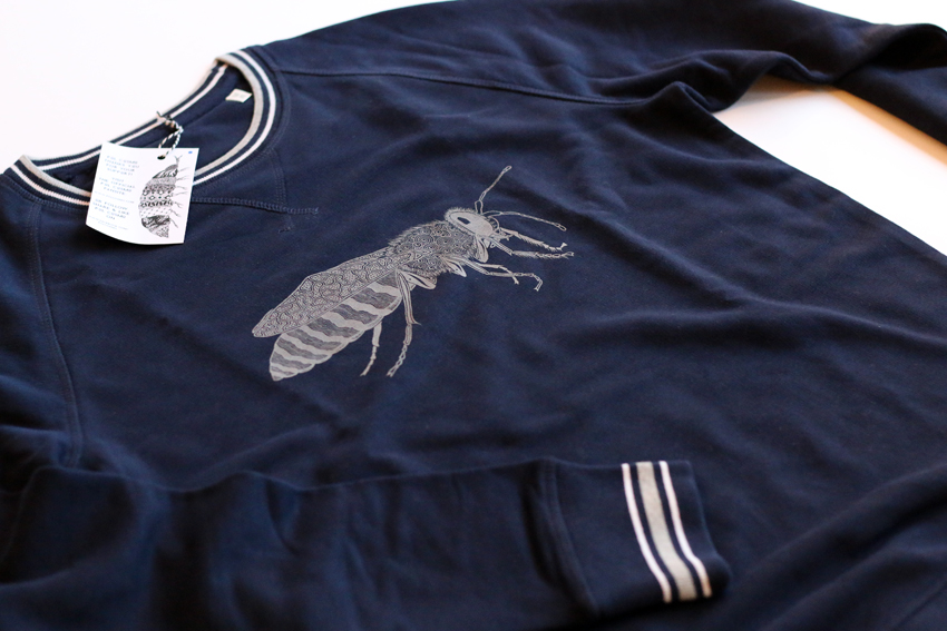 Sweater - Men - French navy with grey Sand wasp - S (SWA061)