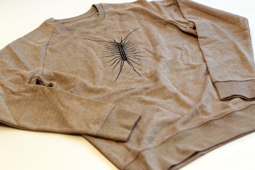 Men/Unisex - Heather sand with black House centipede - M (SWA113)