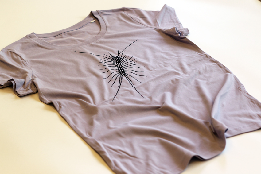 Women - Lavender with black House centipede - L (TS006)