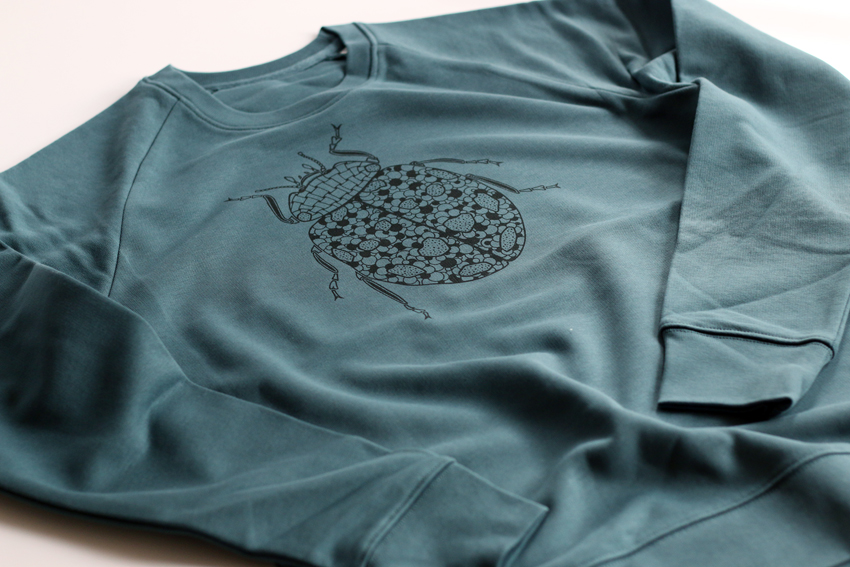 Men/Unisex - Stargazer with black Ladybird - XL (SWA116)